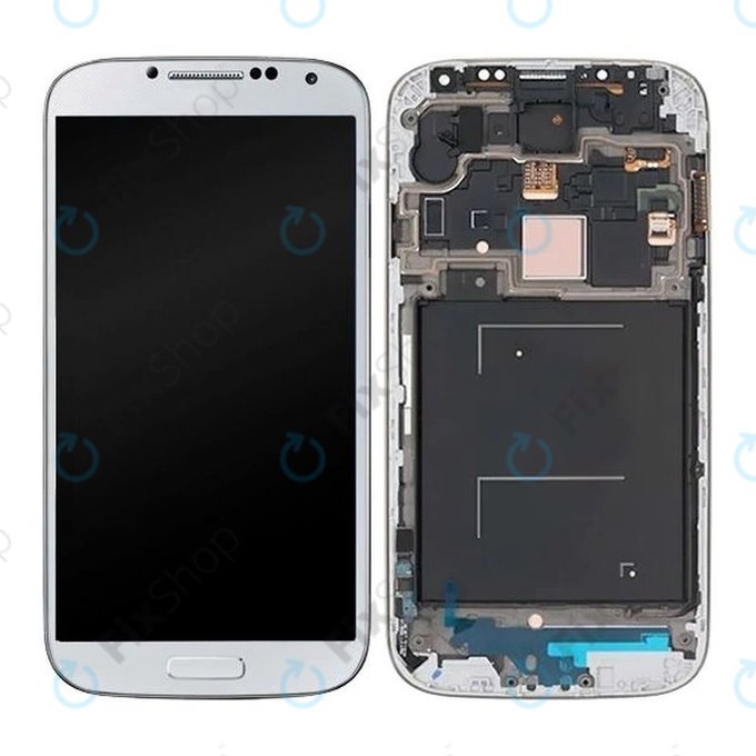 Samsung Galaxy S4 i9500 - LCD zaslon + zaslon osjetljiv na dodir + okvir (White Frost) OLED