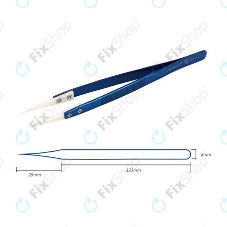 Mechanic CF-11 - Precizna keramička pinceta otporna na toplinu s ravnim vrhom