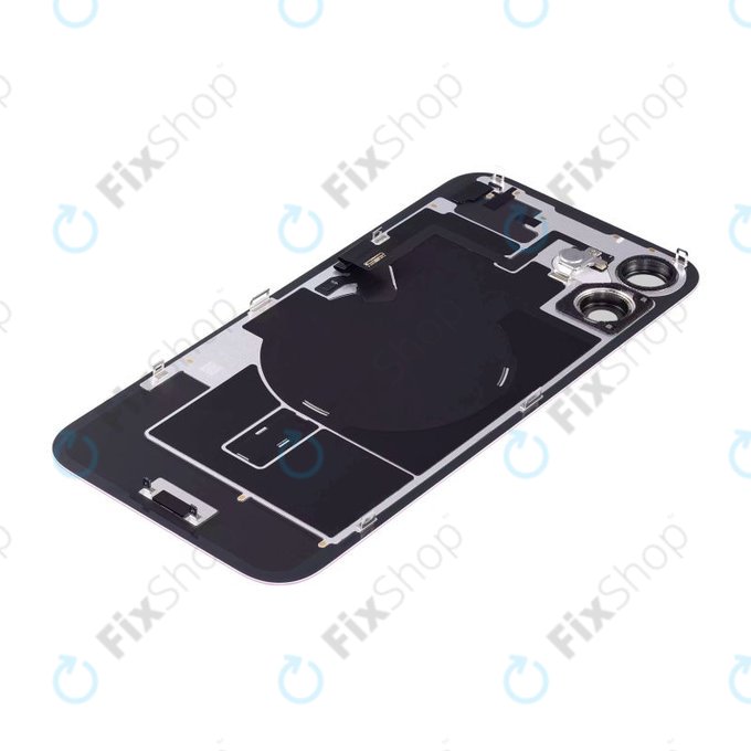 Apple iPhone 16 - Stražnje staklo kućišta + staklo kamere + metalni okvir + Magsafe magnet (Pink)