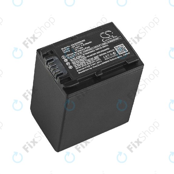 Baterija za Sony FDR-AX, HDR-CX, HDR-CX HDR-PJ, NEX-VG30, 2700mAh, Li-Ion, 7.3V, NP-FV100A, HQ