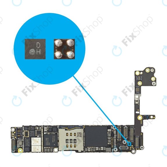 Apple iPhone 6, 6 Plus, 7, 7 Plus - Napajanje kamere 2.8V Tube IC 4pin U2301