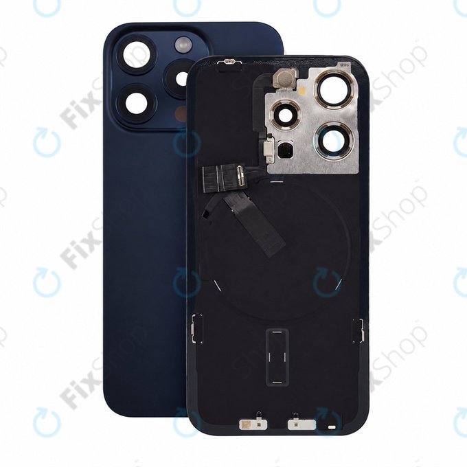 Staklo stražnjeg kućišta za iPhone 15 Pro, Blue Titanium, Pulled A