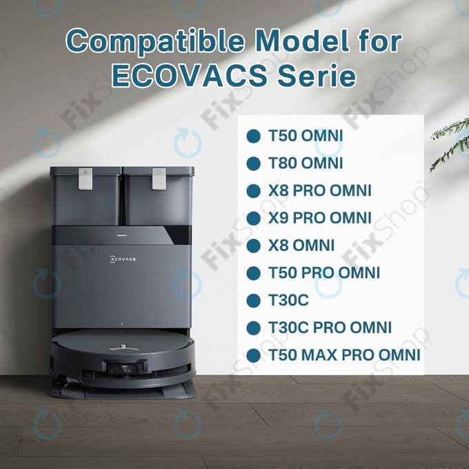 Vrećica za prašinu, 4 kom za Ecovacs Deebot T30c, T50-series, T80-series, X8-series, X9 Pro-series
