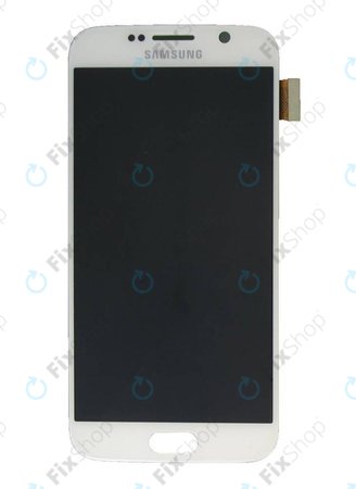 Samsung Galaxy S6 G920F - LCD zaslon + zaslon osjetljiv na dodir (Bijeli biser) - GH97-17260B Originalni servisni paket