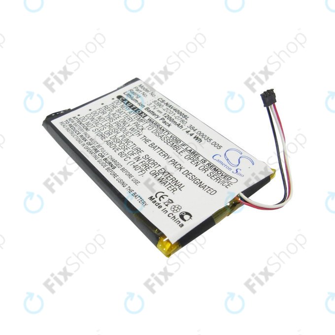 Baterija za Navigon 40 Easy, Plus, Premium, 1200mAh, Li-Pol, 3.7V, 8390-ZC01-0780, HQ