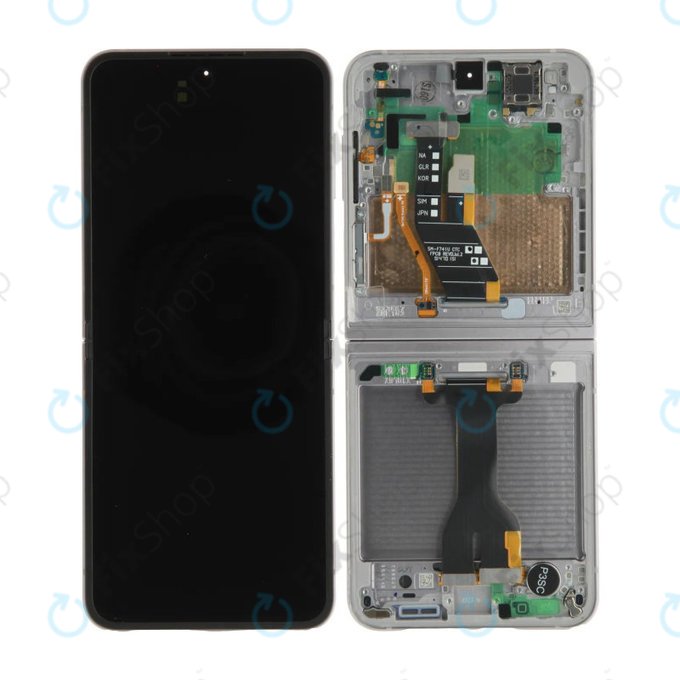 Zaslon OLED za Samsung Z Flip 6 F741B, Dodirni ekran s okvirom, GH82-35014A, Genuine Service Pack