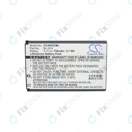 Nokia 3110 Classic - Baterija BL-5C 750mAh HQ