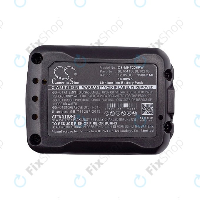 Makita CXT, C, D, F, H, J, P, R, S, T-serija - Baterija BL10xx Li-Ion 12V 1500mAh HQ