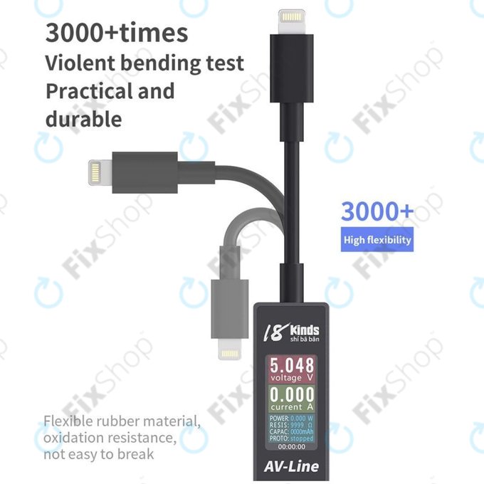 AV-Line - Kabel za punjenje s pametnim otkrivanjem (Lightning - USB-A)