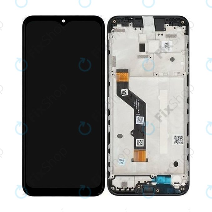 Motorola Moto G9 Play - LCD zaslon + zaslon osjetljiv na dodir + okvir (crni) - 5D68C17397 Originalni servisni paket