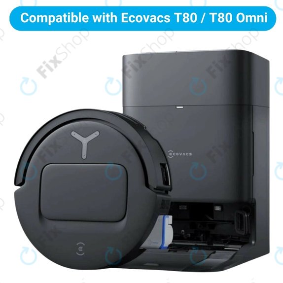 Set rezervnih dijelova za Ecovacs T80 Omni, T80 (1x Glavna četka, 2x Filter, 2x Bočna četka, 2x Krpa za brisanje, 2x Vrećica za prašinu)