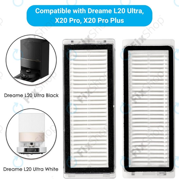 HEPA filter, 2 kom za Xiaomi Dreame L20 Ultra, X20 Pro, X20 Pro Plus
