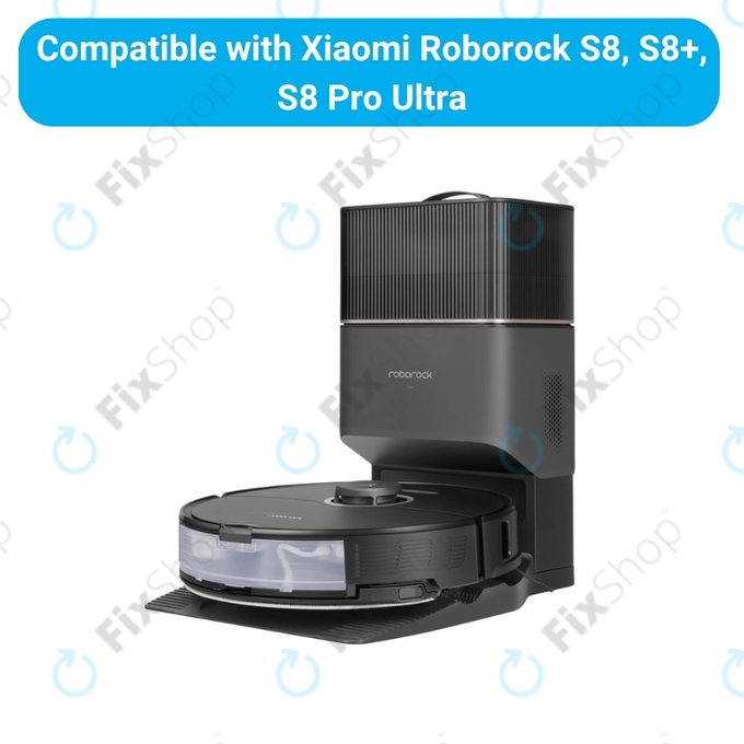 Set rezervnih dijelova za Xiaomi Roborock S8, S8+, S8 Pro Ultra (2 para glavnih četki, 4x Filter, 4x Bočna četka – crna, 4x Krpa za brisanje, 4x Vrećica za prašinu)