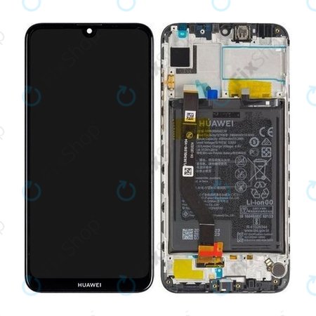 Huawei Y7 (2019), Y7 Prime (2019) - LCD zaslon + zaslon osjetljiv na dodir + okvir + baterija (ponoćno crna) - 02352KCV, 02352KDB, 02352KDA, 02352LHQ, 02352KCY