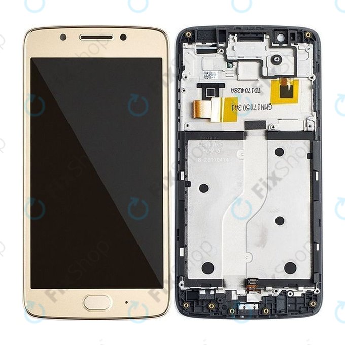 Motorola Moto G5 XT1676 - LCD zaslon + zaslon osjetljiv na dodir + okvir (Gold) TFT