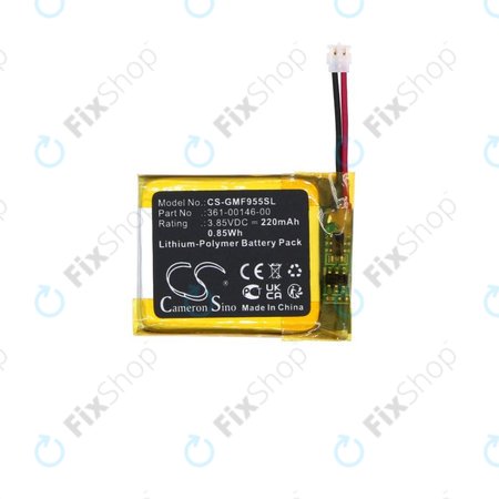 Baterija za Garmin Forerunner 955 Solar, 220mAh, Li-Pol, 3.85V, 361-00146-00, HQ
