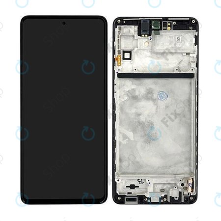 Samsung Galaxy M53 5G M536B - LCD zaslon + zaslon osjetljiv na dodir + okvir (crni) - GH82-28812A, GH82-28895A Originalni servisni paket