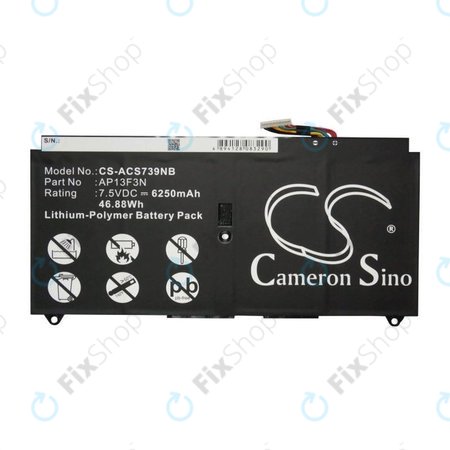 Baterija za Acer Aspire S7, 6250mAh, Li-Pol, 7.5V, AP13F3N, HQ