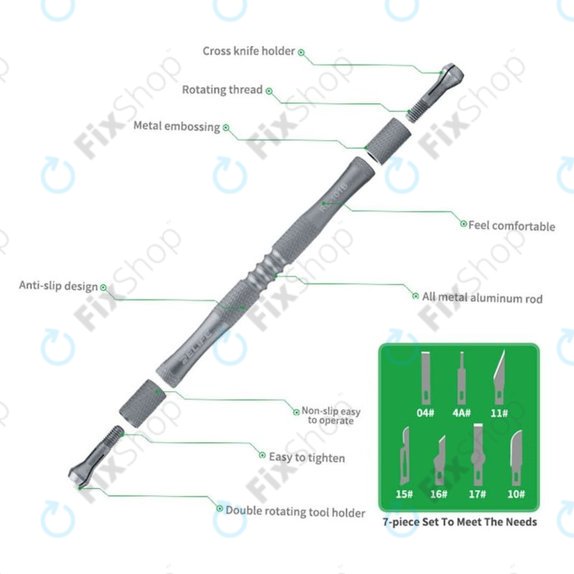 Relife RL-101B - CPU Remove Glue Blade Knife Set 8in1