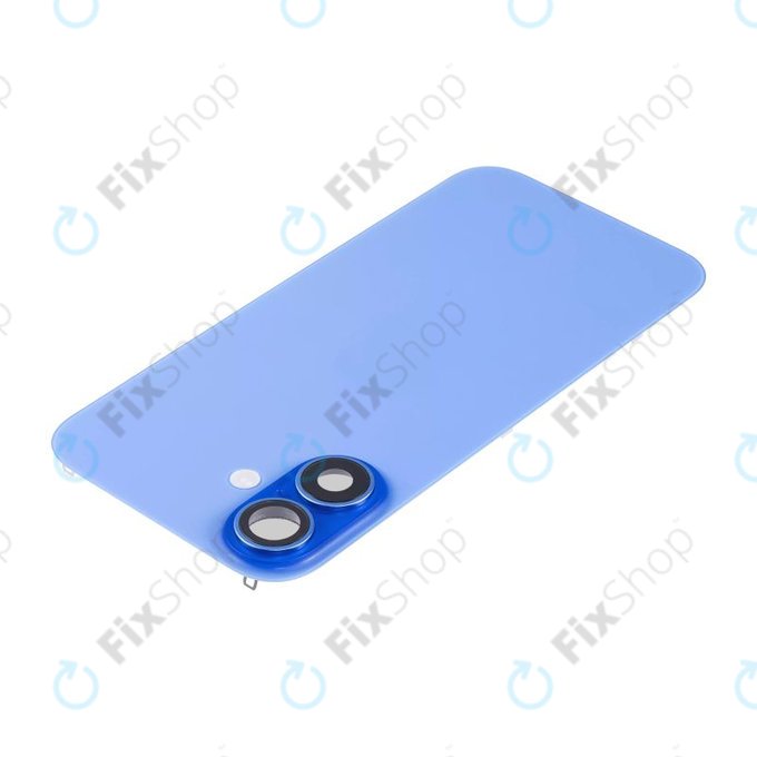 Apple iPhone 16 Plus - Stražnje staklo kućišta + staklo kamere + metalni okvir + Magsafe magnet (Ultramarine)