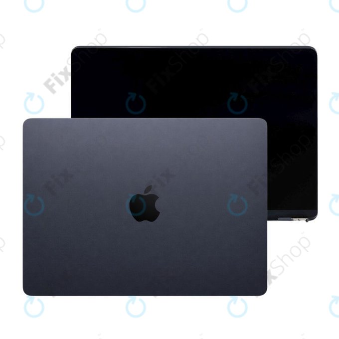 LCD zaslon za MacBook Air 13", A3240 (2025), s prednjim staklom i pokrovom, Midnight, 661-50105, Genuine Apple