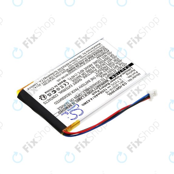 Baterija za Garmin Nüvi 1300, 1350, 1370, 1390, 1490, 1250mAh, Li-Pol, 3.7V, 361-00019-16, HQ