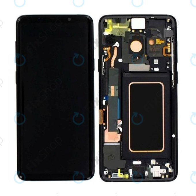 Samsung Galaxy S9 Plus G965F, G965FD - LCD zaslon + zaslon osjetljiv na dodir + okvir (ponoćno crna) - GH97-21691A, GH97-21722A, GH97-21692A Originalni servisni paket