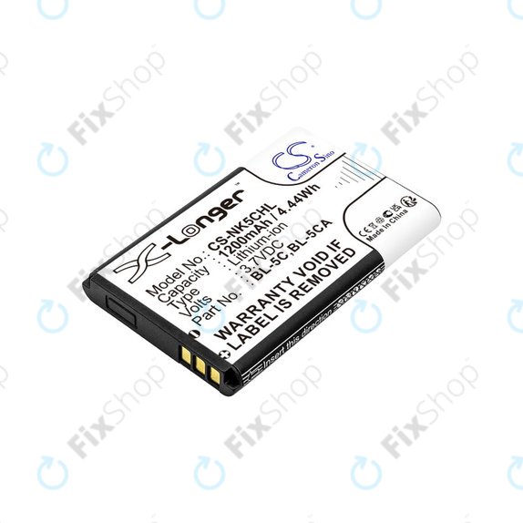 Baterija za Nokia 1208, 1110, 2310, 1200mAh, Li-ion, 3.7V, BL-5C, HQ