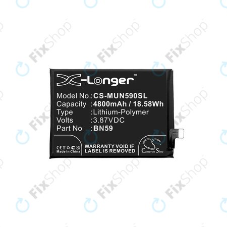 Xiaomi Redmi Note 10 M2101K7AI M2101K7AG, Note 10S M2101K7BG M2101K7BI - Baterija BN59 4800mAh HQ