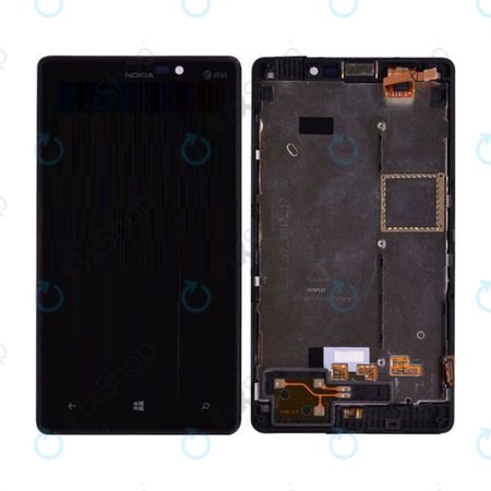 Nokia Lumia 820 - LCD zaslon + zaslon osjetljiv na dodir + okvir (Black) TFT