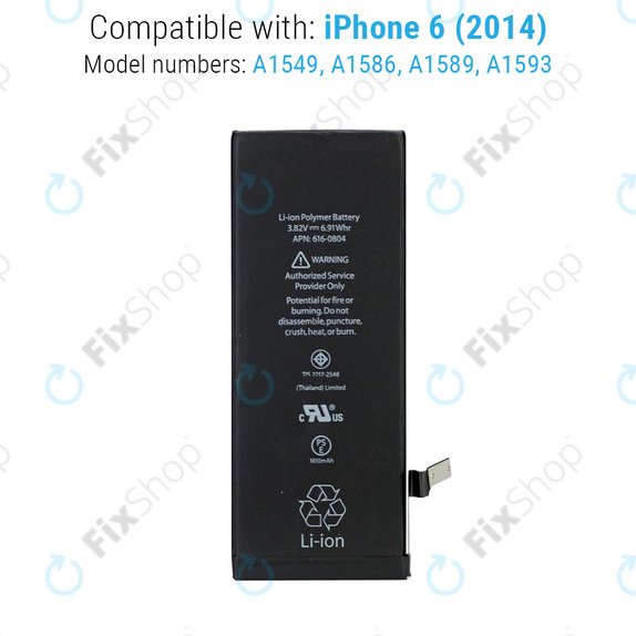 Baterija za iPhone 6, 1810mAh