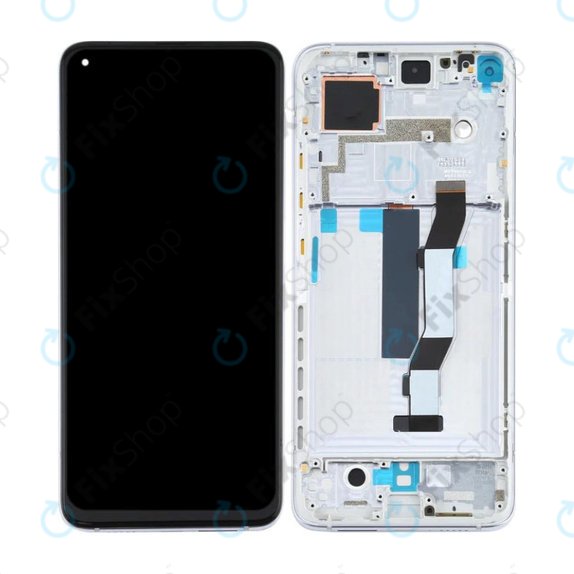 Xiaomi Mi 10T 5G M2007J3SY, Mi 10T Pro 5G M2007J3SG - LCD zaslon + zaslon osjetljiv na dodir + okvir (Luna Silver) TFT