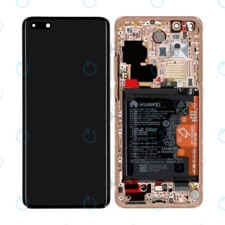 Huawei P40 Pro - LCD zaslon + zaslon osjetljiv na dodir + okvir + baterija + senzor otiska prsta (Blush Gold) - 02353PJL Genuine Service Pack