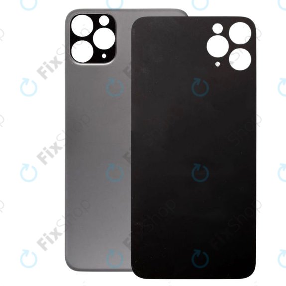 Apple iPhone 11 Pro Max - Stražnje staklo kućišta s većom rupom za kameru (Space Gray)
