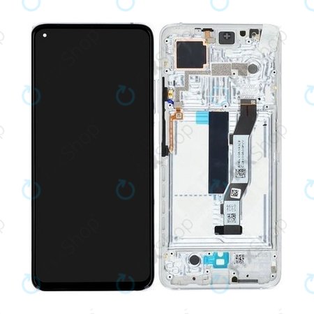Xiaomi Mi 10T 5G, Mi 10T Pro 5G - LCD zaslon + zaslon osjetljiv na dodir + okvir (Lunar Silver) - 5600040J3S00 Originalni servisni paket