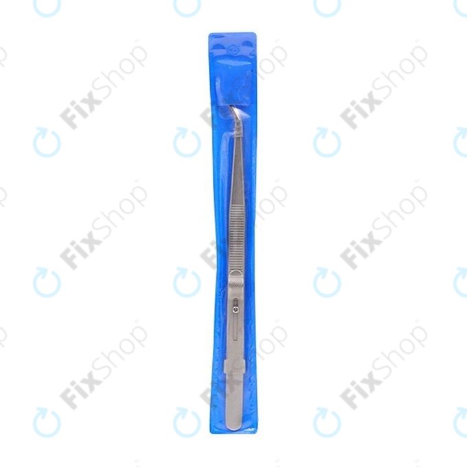 Profesionalna pinceta od nehrđajućeg čelika sa zakrivljenim vrhom (162 mm)