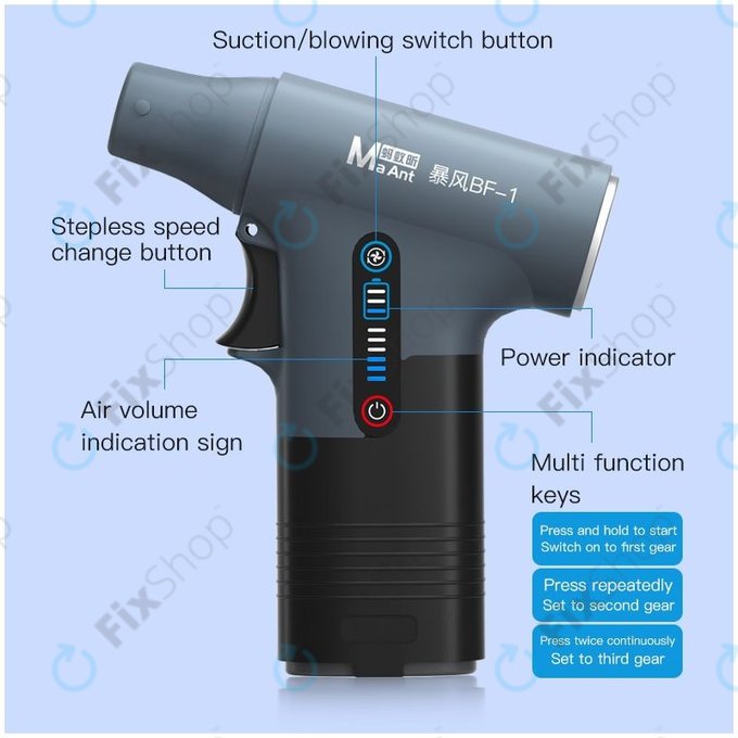MaAnt BF-1 - Višenamjenski turbinski ventilator za usisavanje i puhanje