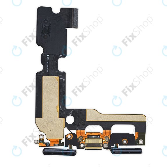 Apple iPhone 7 - Konektor za punjenje + savitljivi kabel (crni)