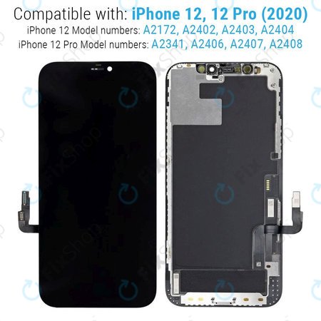 Apple iPhone 12, 12 Pro - LCD zaslon + zaslon osjetljiv na dodir + okvir Hard OLED FixPremium