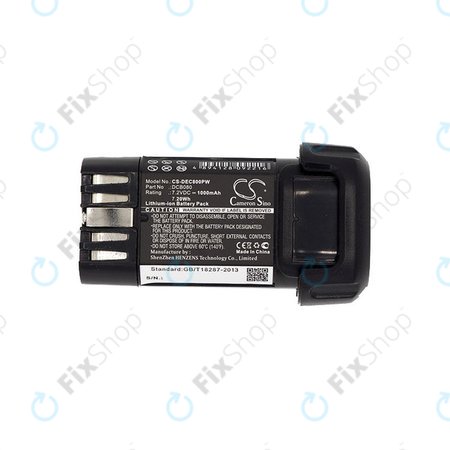 Baterija za Dewalt Dcb095, Dewalt Dcf680, 1000mAh, Li-Ion, 7.2V, DCB080, HQ