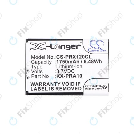 Baterija za Panasonic KX-PRX110, 120, 150, 1750mAh, Li-Ion, 3.7V, KX-PRA10, HQ
