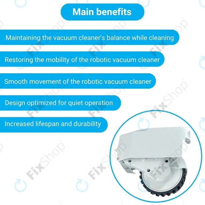 Roidmi EVE Plus - Kotač s motorom (desno) (Bijela)