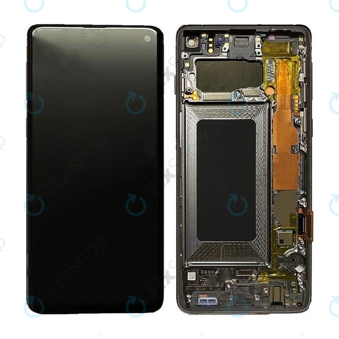 Samsung Galaxy S10 G973F - LCD zaslon + ekran osjetljiv na dodir + okvir (Prism Black) OLED