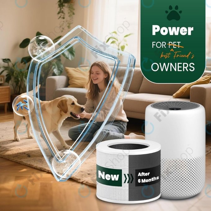 Levoit Core Mini - HEPA filter 3-u-1 (Aktivni ugljen) (2 kom)