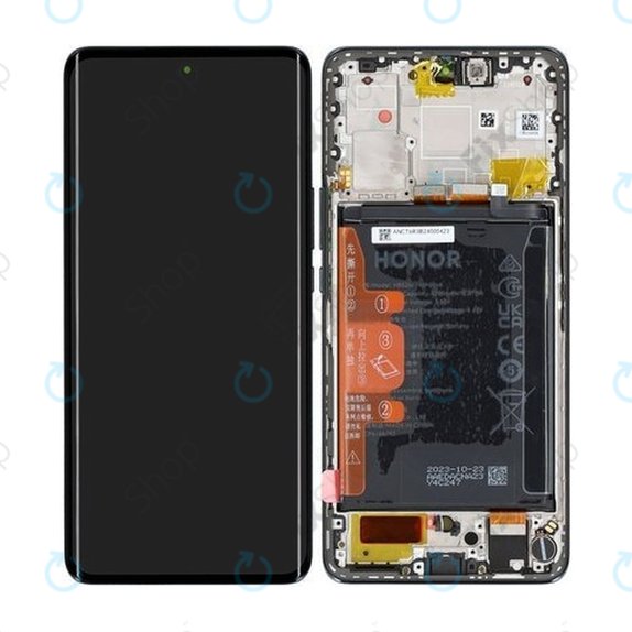 Honor Magic6 Lite - LCD zaslon + zaslon osjetljiv na dodir + okvir + baterija (Black) - 0235AHHP, 0235AHHU Genuine Service Pack
