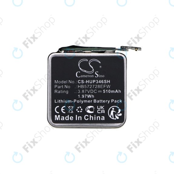 Baterija za Huawei Watch GT3 Pro 46mm, 510mAh, Li-Pol, 3.87V, HB572728EFW, HQ