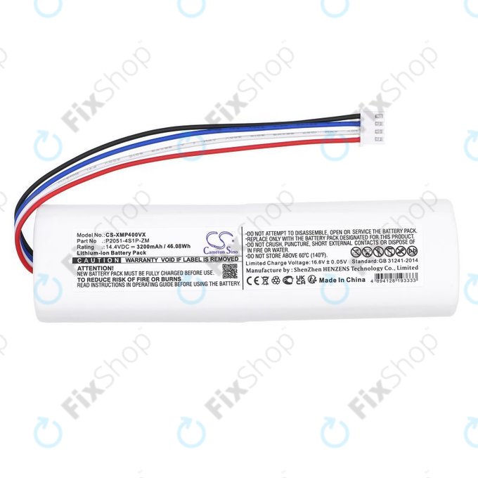 Baterija za Xiaomi Mi Robot Vacuum Mop 2, Mijia Sweeping Vacuum Cleaner 2C, 3200mAh, Li-Ion, 14.4V, P2051-4S1P-ZM, HQ