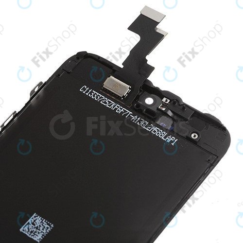 Zaslon za iPhone 5S, SE, Black, Dodirni ekran s okvirom
