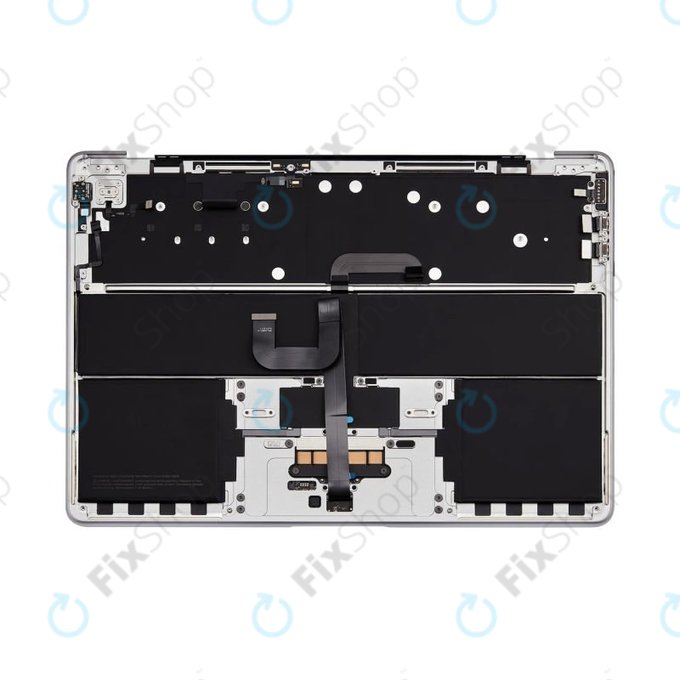 Gornji okvir tipkovnice za MacBook Air 13", A3113 (2024), s US tipkovnicom i baterijom, Silver, 661-40228, Genuine Apple