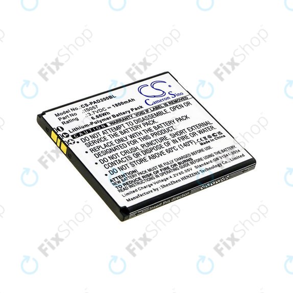 Baterija za Pax myPOS D200, D200T, IS275, D200, 1800mAh, Li-Pol, 3.7V, IS057, HQ
